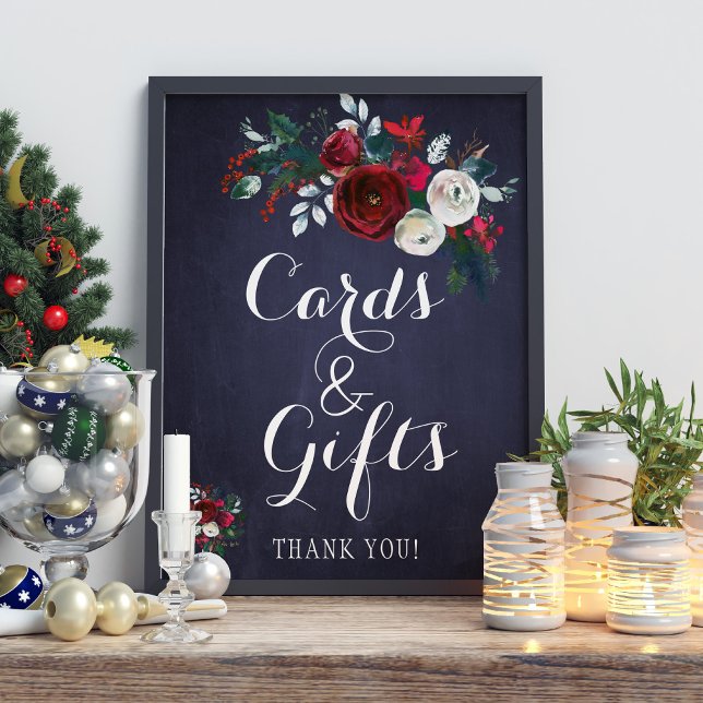 Red Winter Peonies Cards und Hochzeitszeichen der  Poster (Von Creator hochgeladen)