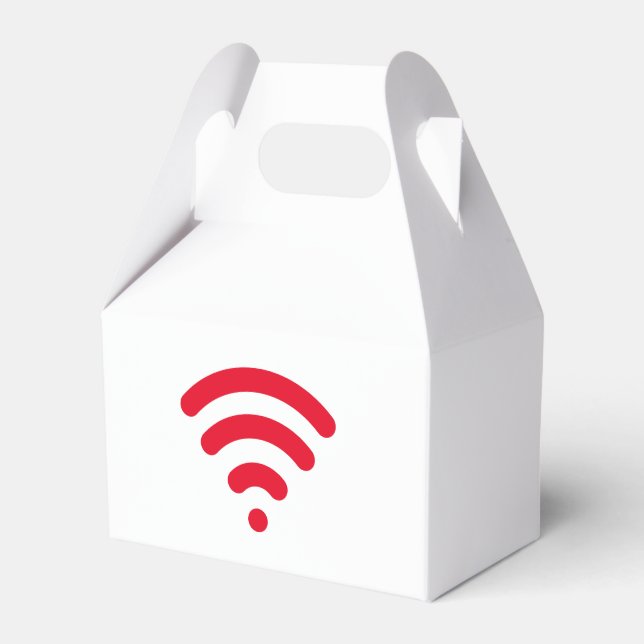 Red Wireless Signal Feed Box Geschenkschachtel (Vorderseite)