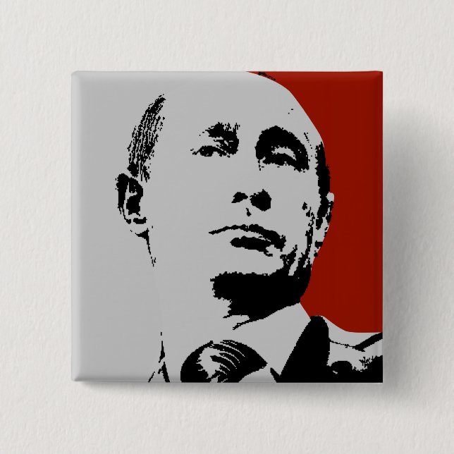 Red Wladimir Putin Button (Vorderseite)