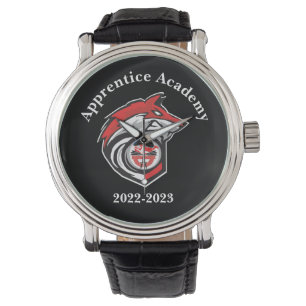 Red Wolf Logo Personalisiert Armbanduhr