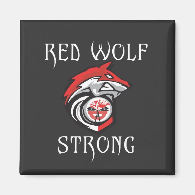 Red Wolf Strong Magnet (Vorne)