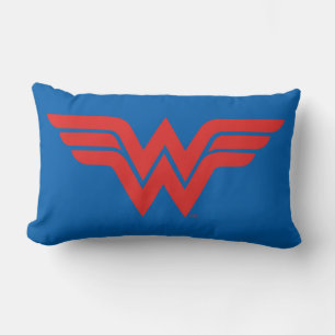 Red Wonder Woman Logo Lendenkissen