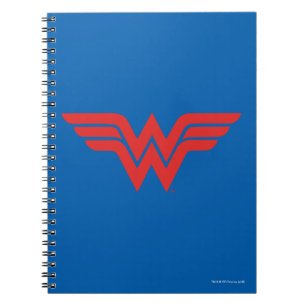 Red Wonder Woman Logo Notizblock