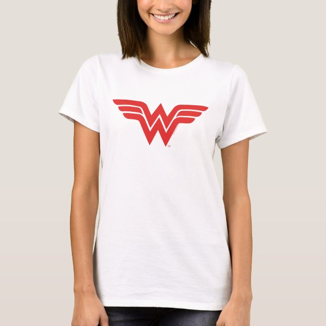 Red Wonder Woman Logo T-Shirt (Vorderseite)