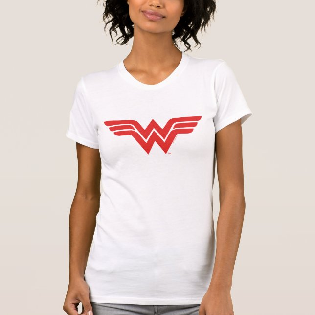 Red Wonder Woman Logo T-Shirt (Vorderseite)