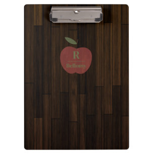 Red Wood Apple Klemmbrett