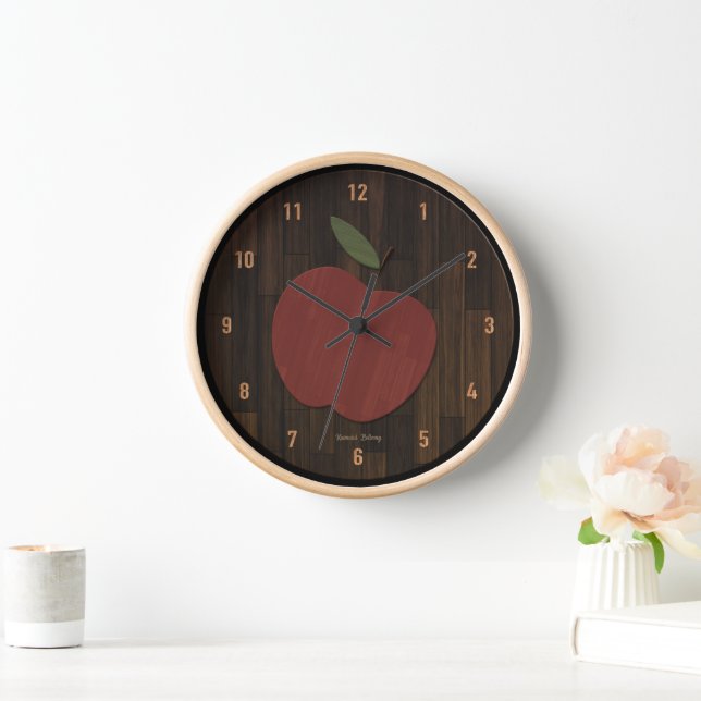 Red Wood Apple Uhr (Zuhause)
