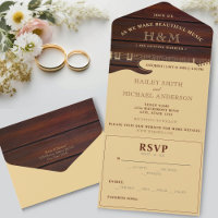 Red Wood & Tan Brown Gitarre Wedding