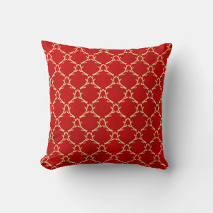 Red Woodland Antlers Pillow Kissen