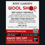 Red Wool Shop Logo, Knitter Store, Garnspeicher Flyer<br><div class="desc">Red Wool Shop Logo,  Knitting Store,  Garn Store Werbung Flyer durch den Business Card Store.</div>
