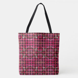 Red Woven Tote Tasche