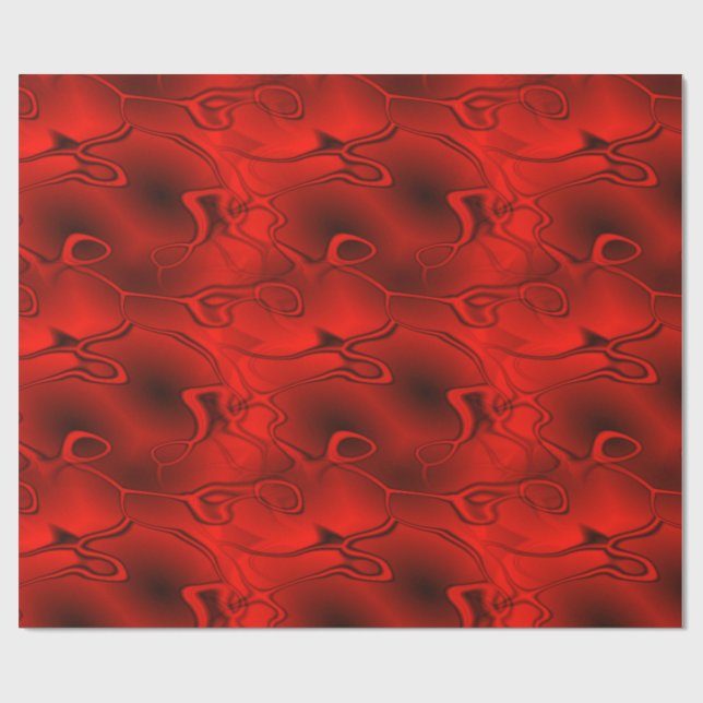 Red Wrapping Paper Geschenkpapier (Flach)