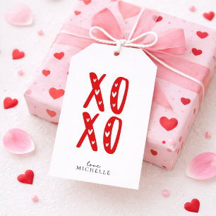 Red XOXO, Valentinstag Geschenkanhänger