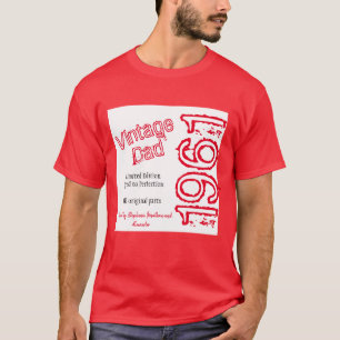 Red Year Vintag Limited Edition des Vaters T-Shirt