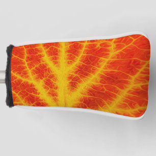 Red & Yellow Aspen Leaf #10 Golf Headcover