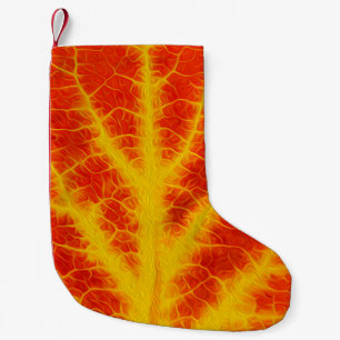 Red & Yellow Aspen Leaf #10 Kleiner Weihnachtsstrumpf