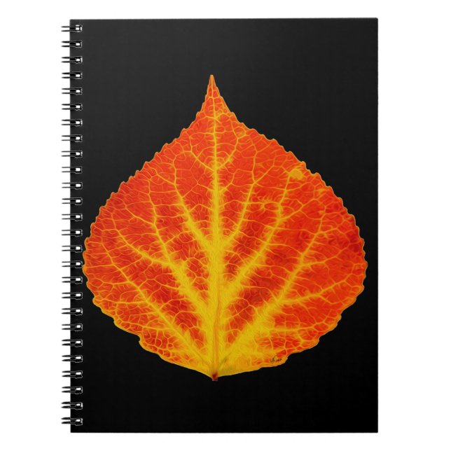 Red & Yellow Aspen Leaf #10 Notizblock (Vorderseite)
