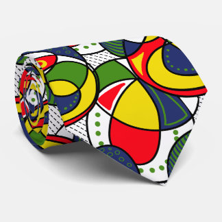 Red Yellow Blue Green Beach Ball Krawatte