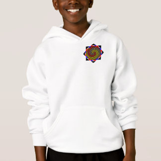 Red Yellow Blue Spiral von Kenneth Yoncich Hoodie