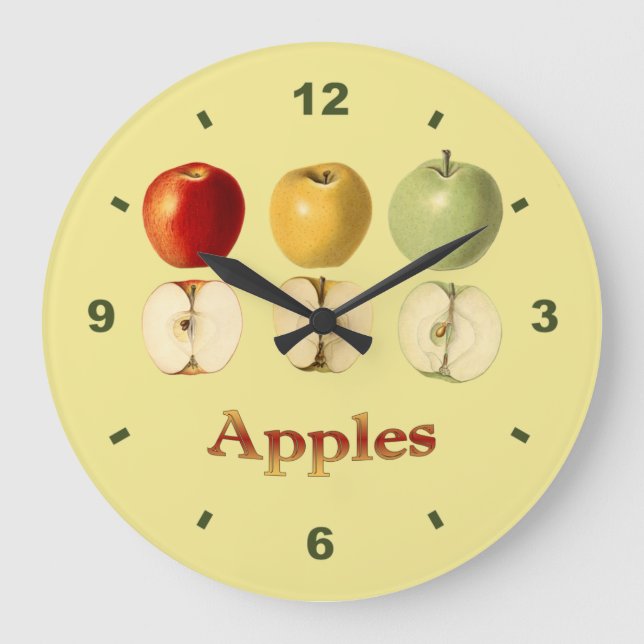 Red ~ Yellow ~ Green Apples ~ Botanische Uhr ~ (Vorderseite)