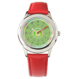 Red Yellow Green Watch Armbanduhr