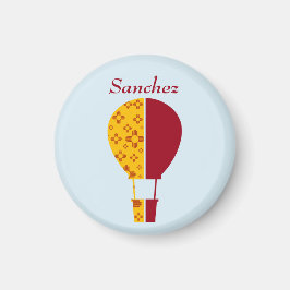 Red Yellow New Mexico Zia Hot Air Ballon Magnet