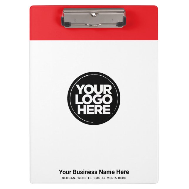 Red Your Business Logo, slogan, website Klemmbrett (Vorderseite)