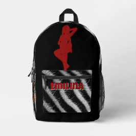 Red Zebra #1 Bedruckter Rucksack