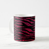 Red Zebra, Glitzer Zebra, Zebra Print, Streifen