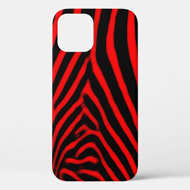 Red Zebra Stripes Case-Mate iPhone Hülle (Rückseite)