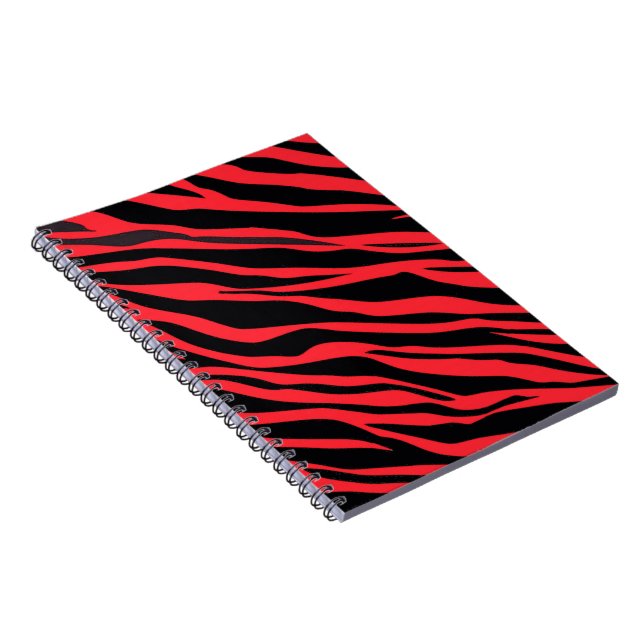 Red Zebra Striping Notizblock (Rechte Seite)