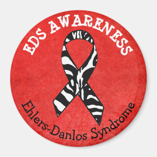 Red Zebras EDS Ehlers-Danlos Syndrom Magnet