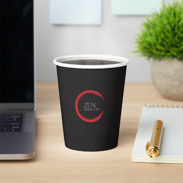 Red Zen Paper Cup Pappbecher (InSitu)