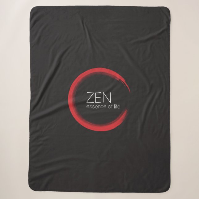 Red Zen Sherpa Blanket Sherpadecke (Vorderseite)