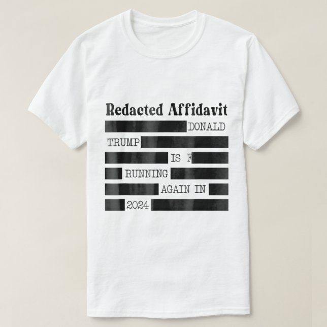 Redact Affidavit T-Shirt (Design vorne)