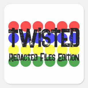 Redacted Files Edition Twisted Government Reihe Quadratischer Aufkleber