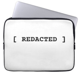 [ REDACTED ] Minimalist Typographic Professional  Laptopschutzhülle