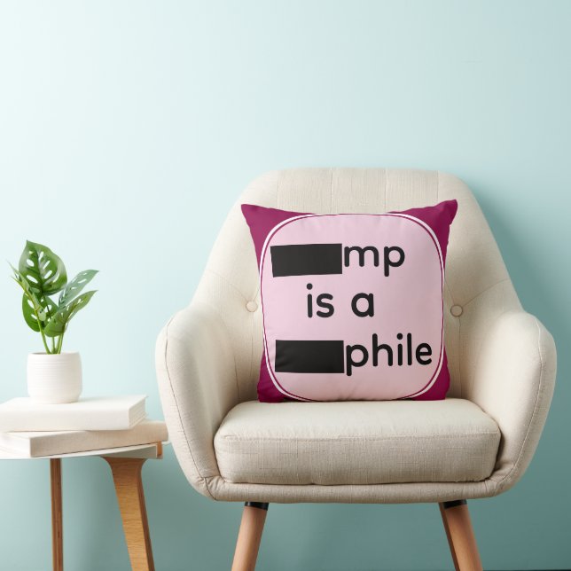 Redacted Throw Pillow Kissen (Stuhl )