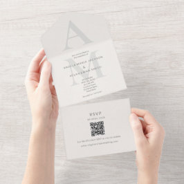 Redaktionelle Hochzeitsanfänge All In One Einladung