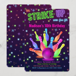 Redaktioneller Bowling Einladung