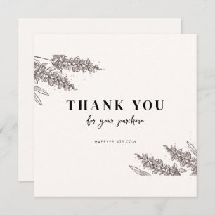 Redaktioneller Dank für Ihre Bestellung Dankeskarte