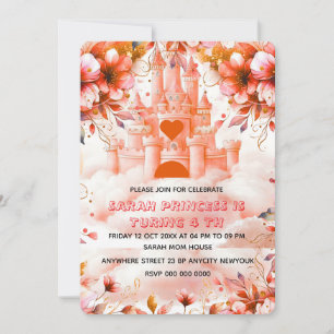 Redaktioneller Vier je eine Prinzessin 4. Geburtst Save The Date