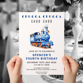 Redaktioneller Zug - Geburtstag Einladung Zug Erle