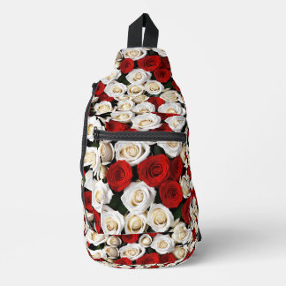 RedandWhiteRoses Crossbody Bag