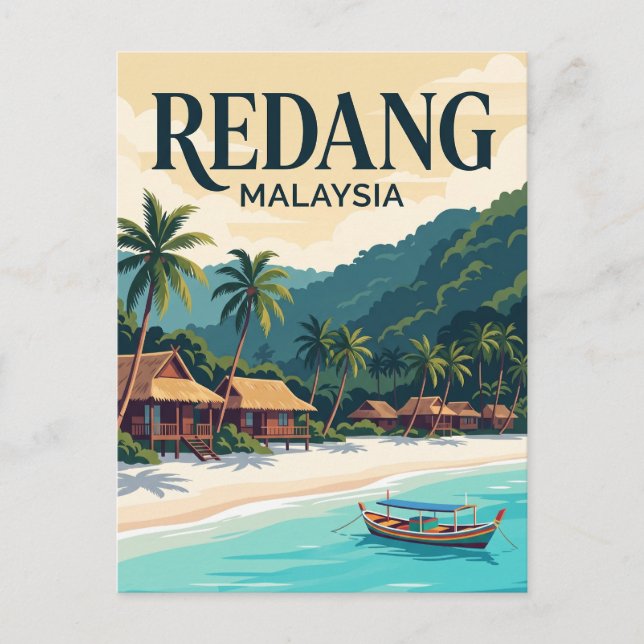 Redang-Insel Malaysia Postkarte (Vorderseite)