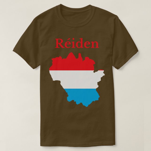 Redange Canton Map Luxembourg T-Shirt (Design vorne)