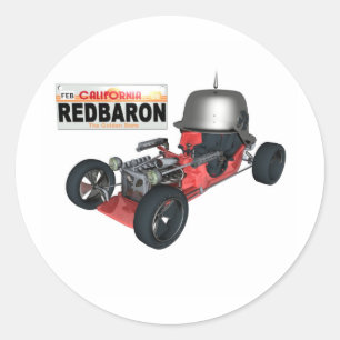 RedBaron Runder Aufkleber