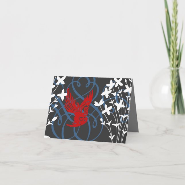 Redbird und Bluets Card Karte (Vorderseite)