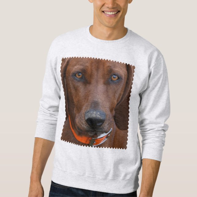Redbone Coonhound graviert Sweatshirt (Vorderseite)