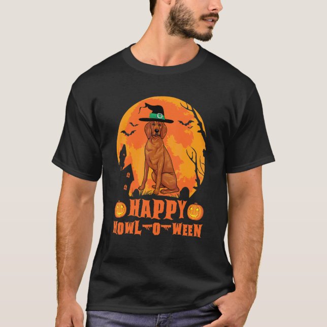 Redbone Coonhound Halloween T-Shirt (Vorderseite)